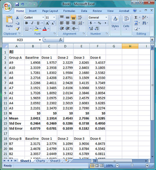 Excelへのエクスポート例・イメージ
