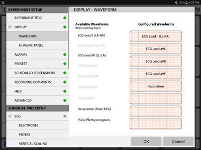 Display-Waveform-Setting