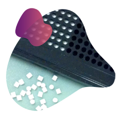 PolyFrits ™  (フリット成型CPG) 精密な小規模合成のためのPolyFritテクノロジー