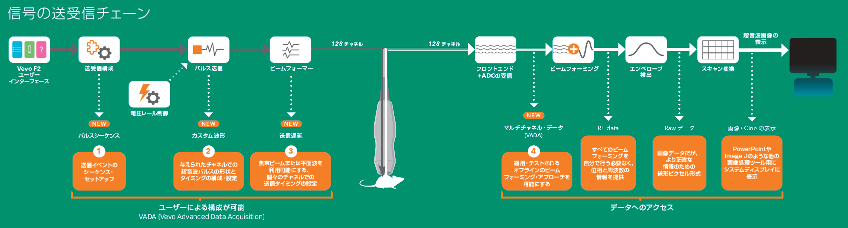 信号の送受信チェーン