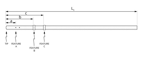 先端部にビーズが2つとパーフュージョンホールが2つ開いたタイプ [先端部形状：ラウンド、ビーズｘ計2 (先端部：ｘ2)]