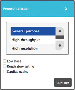 Low Dose, Respiratory gating、Cardiac gating